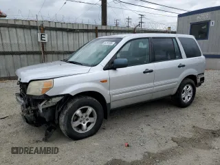 2007 Honda Pilot LX z VIN 5FNYF281X7B028412, wystawiony jako Copart lot #54751385 z przebiegiem 161 378 mil mil oraz Szkoda całkowita • Salvage title. Historia ofert i sprzedaży dostępna na DreamBid. Obrazek 1.