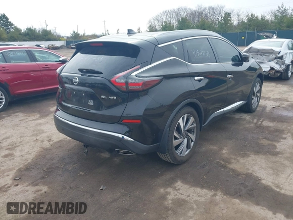 2019 Nissan Murano SL z VIN 5N1AZ2MS4KN153502, wystawiony jako IAAI lot #41827759 z przebiegiem 88 792 mil mil oraz . Historia ofert i sprzedaży dostępna na DreamBid. Obrazek 4.