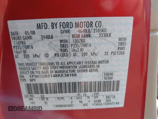2008 Ford Escape XLT with VIN 1FMCU93148KE38168, listed as a IAAI auction lot 42437596 with 167,834 mi miles and . Bid and sale history available at DreamBid. Image 9.