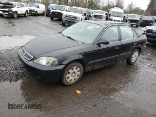 2000 Honda Civic LX with VIN JHMEJ6675YS001797, listed as a Copart auction lot 45910085 with 71,199 mi miles and Clean Title. Bid and sale history available at carsss.com. Image 1.