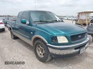 1997 Ford F-150 with VIN 1FTDX1761VKD08304, listed as a IAAI auction lot 42643750 with 126,247 mi miles and . Bid and sale history available at DreamBid. Image 1.