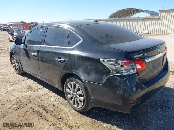 2015 Nissan Sentra S with VIN 3N1AB7AP8FY228073, listed as a IAAI auction lot 41433884 with 254,710 mi miles. Bid and sale history available at carsss.com. Image 3.