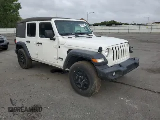 2022 Jeep Wrangler Unlimited Willys with VIN 1C4HJXDN2NW253579, listed as a Copart auction lot 73274214 with 22,583 mi miles and Salvage Title. Bid and sale history available at DreamBid. Image 4.