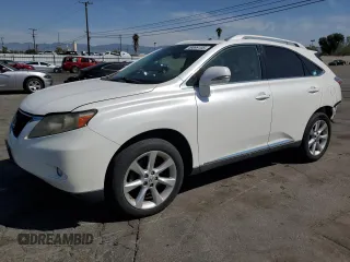 2010 Lexus RX 350 with VIN JTJZK1BA3A2405351, listed as a Copart auction lot 49899135 with 258,225 mi miles and Salvage Title. Bid and sale history available at DreamBid. Image 1.