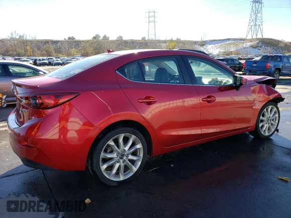 2015 Mazda 3 S Touring with VIN JM1BM1V32F1230325, listed as a Copart auction lot 81259214 with 94,661 mi miles and Salvage Title. Bid and sale history available at DreamBid. Image 3.