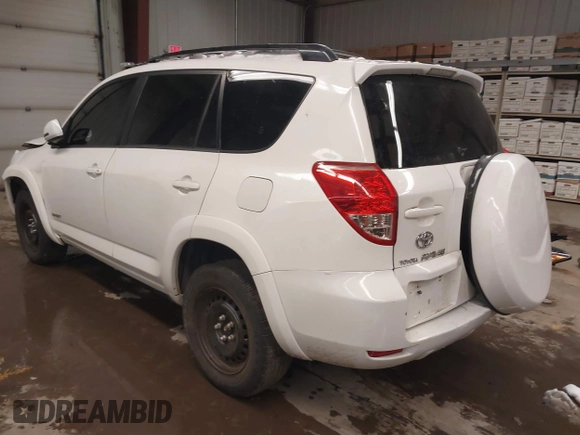 2007 Toyota RAV4 Sport with VIN JTMBK32V775019073, listed as a IAAI auction lot 41541019 with 135,667 mi miles. Bid and sale history available at carsss.com. Image 3.