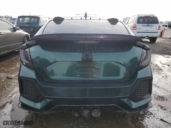 2018 Honda Civic Hatchback Sport with VIN SHHFK7H47JU202095, listed as a Copart auction lot 49896295 with 117,151 mi miles and Non Repairable. Bid and sale history available at carsss.com. Image 6.