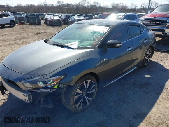 2018 Nissan Maxima SV with VIN 1N4AA6AP4JC388887, listed as a IAAI auction lot 41688858 with 63,678 mi miles and . Bid and sale history available at DreamBid. Image 2.