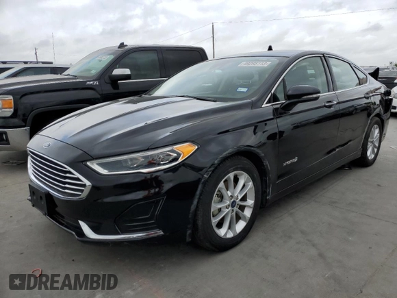 2019 Ford Fusion Hybrid SEL with VIN 3FA6P0MU5KR235893, listed as a Copart auction lot 49295113 with 129,936 mi miles. Bid and sale history available at carsss.com. Image 1.