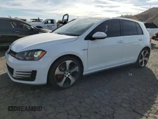 2015 Volkswagen GTI SE with VIN 3VW4T7AUXFM032332, listed as a Copart auction lot 42623355 with 102,334 mi miles and Salvage Title. Bid and sale history available at DreamBid. Image 1.