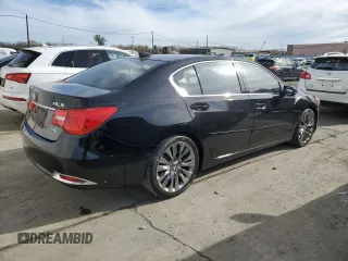 2016 Acura RLX Tech Pkg with VIN JH4KC1F56GC001735, listed as a Copart auction lot 80839074 with 100,452 mi miles and Salvage Title. Bid and sale history available at carsss.com. Image 3.