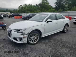 2019 Audi A4 Premium Plus with VIN WAUENAF45KA119437, listed as a Copart auction lot 65067905 with 50,615 mi miles and Salvage title. Bid and sale history available at DreamBid. Image 1.