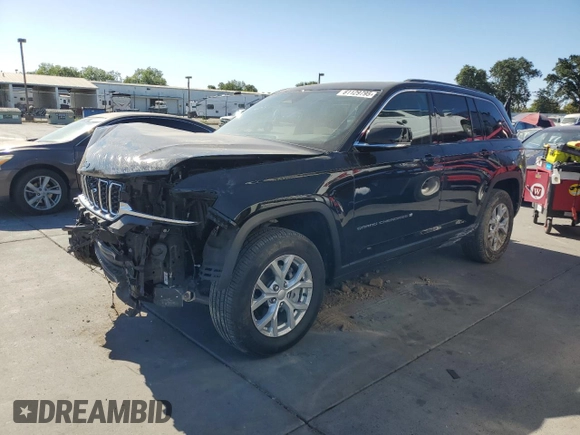 2023 Jeep Grand Cherokee Limited with VIN 1C4RJHBG8PC580605, listed as a Copart auction lot 61129795 with 27,404 mi miles and Salvage title. Bid and sale history available at DreamBid. Image 1.