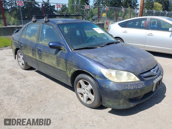 2004 Honda Civic EX with VIN 2HGES26734H582176, listed as a IAAI auction lot 42100181 with 145,456 mi miles and . Bid and sale history available at DreamBid. Image 6.