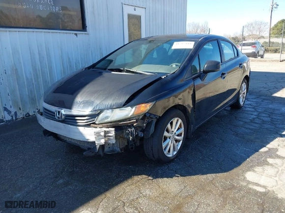 2012 Honda Civic Sdn EX with VIN 19XFB2F88CE109279, listed as a IAAI auction lot 41757818 with 224,427 mi miles. Bid and sale history available at carsss.com. Image 2.