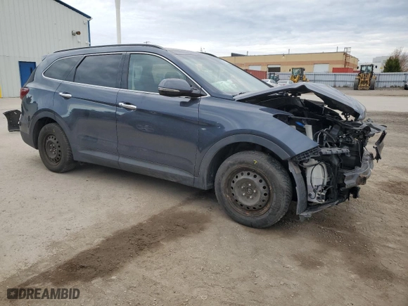 2017 Hyundai Santa Fe XL Luxury with VIN KM8SNDHF0HU199447, listed as a Copart auction lot 77570244 with 0 mi miles and Salvage Title. Bid and sale history available at carsss.com. Image 4.
