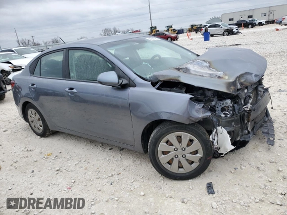 2020 Kia Rio S with VIN 3KPA24AD7LE267638, listed as a Copart auction lot 44261595 with 89,615 mi miles and Salvage Title. Bid and sale history available at carsss.com. Image 4.