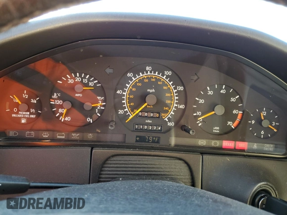 1994 Mercedes-Benz S with VIN WDBGA43E1RA162445, listed as a Copart auction lot 80346564 with 110,224 mi miles and Clean Title. Bid and sale history available at DreamBid. Image 9.