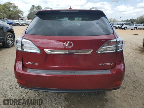 2010 Lexus RX 350 with VIN 2T2ZK1BA9AC012910, listed as a Copart auction lot 51829595 with 138,880 mi miles and Salvage Title. Bid and sale history available at carsss.com. Image 6.