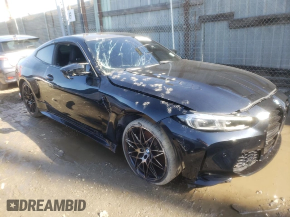 2021 BMW M4 Competition with VIN WBS33AZ05MCG55199, listed as a Copart auction lot 38041923 with 16,821 mi miles. Bid and sale history available at carsss.com. Image 4.