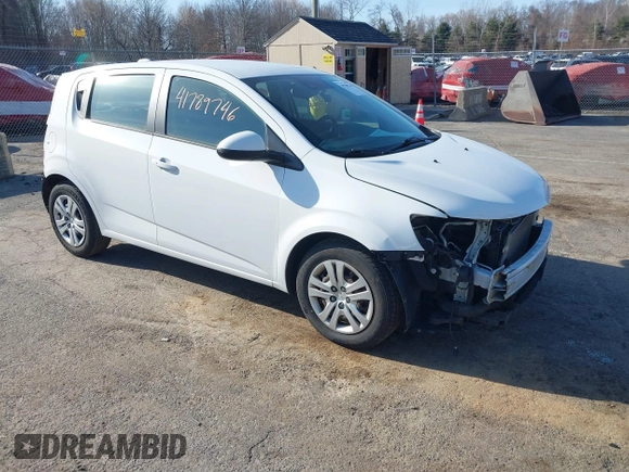 2020 Chevrolet Sonic LT with VIN 1G1JG6SB8L4109586, listed as a IAAI auction lot 41789746 with 104,200 mi miles and . Bid and sale history available at DreamBid. Image 1.