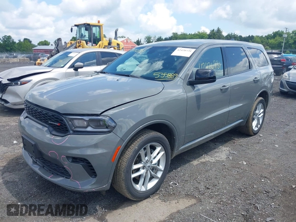 2025 Dodge Durango GT with VIN 1C4RDJDG4SC535889, listed as a IAAI auction lot 42420731 with 2,572 mi miles and . Bid and sale history available at DreamBid. Image 17.