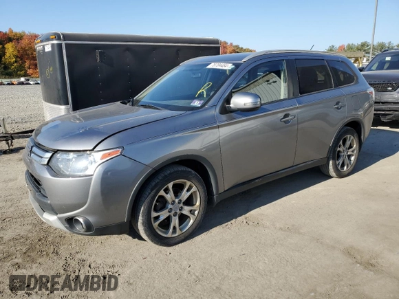 2015 Mitsubishi Outlander SE with VIN JA4AZ3A32FZ007146, listed as a Copart auction lot 76704484 with 159,839 mi miles and Salvage title. Bid and sale history available at DreamBid. Image 1.