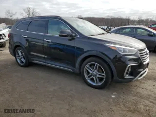 2017 Hyundai Santa Fe Limited Ultimate with VIN KM8SRDHFXHU212225, listed as a Copart auction lot 49301865 with 70,581 mi miles and Clean Title. Bid and sale history available at carsss.com. Image 4.