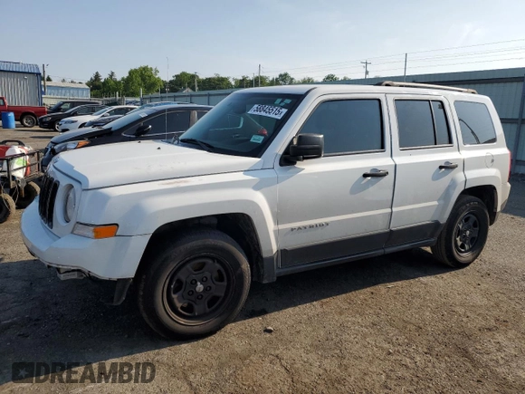 2016 Jeep Patriot Sport with VIN 1C4NJPBB0GD784449, listed as a Copart auction lot 58845515 with Not provided miles and Salvage title. Bid and sale history available at DreamBid. Image 1.
