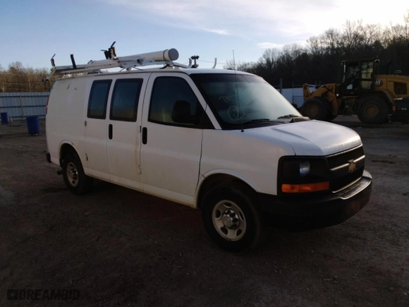 2012 Chevrolet Express Cargo Van with VIN 1GCWGFCG1C1191203, listed as a Copart auction lot 52570565 with 192,217 mi miles and Clean Title. Bid and sale history available at carsss.com. Image 4.