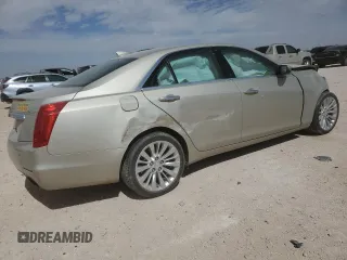 2016 Cadillac CTS Sedan Luxury Collection RWD with VIN 1G6AR5SX4G0117305, listed as a Copart auction lot 47463455 with 63,643 mi miles and Salvage Title. Bid and sale history available at carsss.com. Image 3.