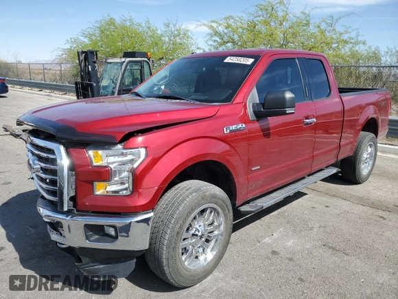 2016 Ford F-150 XLT with VIN 1FTFX1EG5GKF71001, listed as a Copart auction lot 54258205 with 67,735 mi miles and Salvage title. Bid and sale history available at DreamBid. Image 1.