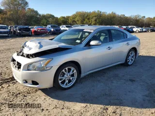 2012 Nissan Maxima S with VIN 1N4AA5AP6CC857068, listed as a Copart auction lot 81541754 with 65,229 mi miles and Salvage title. Bid and sale history available at DreamBid. Image 1.