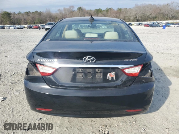 2013 Hyundai Sonata GLS with VIN 5NPEB4AC1DH553829, listed as a Copart auction lot 44601845 with 107,567 mi miles and Salvage Title. Bid and sale history available at carsss.com. Image 6.