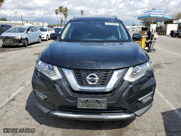 2017 Nissan Rogue SL with VIN JN8AT2MT2HW381293, listed as a Copart auction lot 51175435 with 48,543 mi miles and Salvage Title. Bid and sale history available at carsss.com. Image 5.
