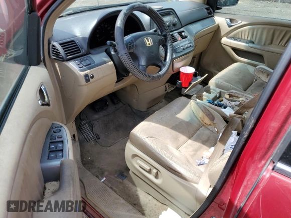 2006 Honda Odyssey EX-L with VIN 5FNRL38686B441345, listed as a Copart auction lot 53683965 with 0 mi miles and Salvage Title. Bid and sale history available at carsss.com. Image 8.