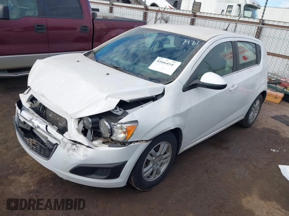2014 Chevrolet Sonic LT with VIN 1G1JC6SGXE4227987, listed as a IAAI auction lot 41664049 with 1 mi miles. Bid and sale history available at carsss.com. Image 2.