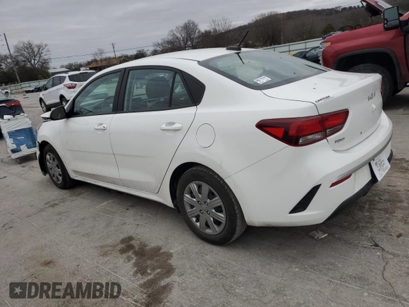 2022 Kia Rio S with VIN 3KPA24AD3NE481660, listed as a Copart auction lot 48053765 with 31,501 mi miles and Salvage Title. Bid and sale history available at carsss.com. Image 2.