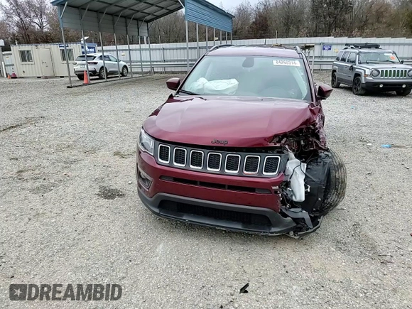 2021 Jeep Compass Altitude with VIN 3C4NJCBB1MT556460, listed as a Copart auction lot 84260314 with 31,531 mi miles and Salvage Title. Bid and sale history available at carsss.com. Image 11.