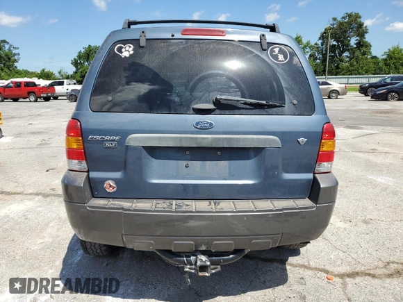 2006 Ford Escape XLT with VIN 1FMYU03146KA43518, listed as a Copart auction lot 61831445 with 191,612 mi miles and Salvage title. Bid and sale history available at DreamBid. Image 6.
