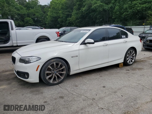 2016 BMW 5 Series 528i xDrive with VIN WBA5A7C5XGG148447, listed as a Copart auction lot 56825455 with 128,800 mi miles and Clean title. Bid and sale history available at DreamBid. Image 1.