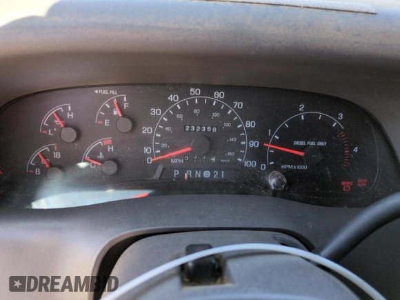 2001 Ford F-250 XL with VIN 1FTNW21F61EB84674, listed as a Copart auction lot 53078865 with 232,358 mi miles and Salvage title. Bid and sale history available at DreamBid. Image 9.