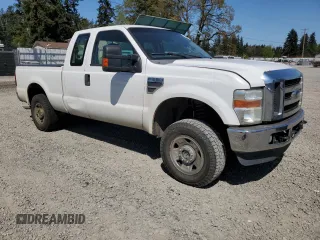 2008 Ford F-250 XL with VIN 1FTSX21538EC93823, listed as a Copart auction lot 55140655 with 341,550 mi miles and Salvage title. Bid and sale history available at DreamBid. Image 4.