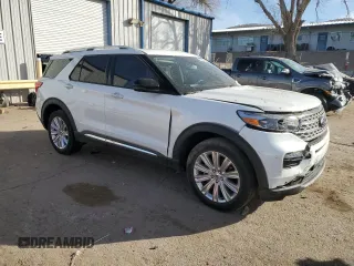 2022 Ford Explorer Limited with VIN 1FMSK8FH1NGA43898, listed as a Copart auction lot 87328924 with 37,273 mi miles and Salvage Title. Bid and sale history available at carsss.com. Image 4.