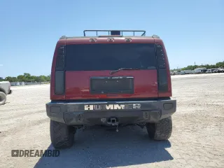 2005 Hummer H2 SUV with VIN 5GRGN23U25H109190, listed as a Copart auction lot 49460795 with 191,199 mi miles and Salvage Title. Bid and sale history available at carsss.com. Image 6.