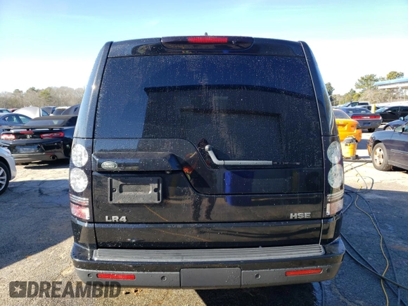 2016 Land Rover LR4 HSE with VIN SALAG2V60GA799977, listed as a Copart auction lot 87963435 with 122,982 mi miles and Salvage Title. Bid and sale history available at DreamBid. Image 6.