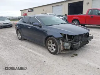 2015 Kia Optima LX z VIN 5XXGM4A79FG441283, wystawiony jako IAAI lot #40834778 z przebiegiem 210 110 mil mil oraz . Historia ofert i sprzedaży dostępna na DreamBid. Obrazek 1.
