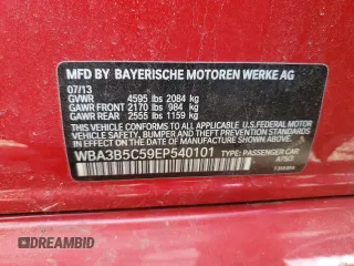 2014 BMW 3 Series 328i xDrive с VIN WBA3B5C59EP540101, выставлен на аукционе Copart как лот 52928025 с пробегом 152 057 миль миль и Списание • Salvage title. История ставок и продаж доступна на DreamBid. Изображение 13.