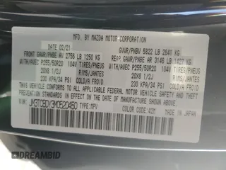 2021 Mazda CX-9 Carbon Edition with VIN JM3TCBDY3M0520450, listed as a Copart auction lot 42595065 with 40,434 mi miles and Salvage title. Bid and sale history available at DreamBid. Image 14.