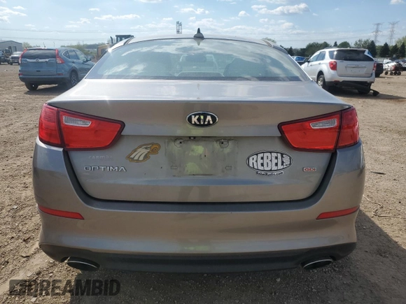 2014 Kia Optima LX with VIN 5XXGM4A78EG345272, listed as a Copart auction lot 55473895 with 150,870 mi miles and Salvage title. Bid and sale history available at DreamBid. Image 6.